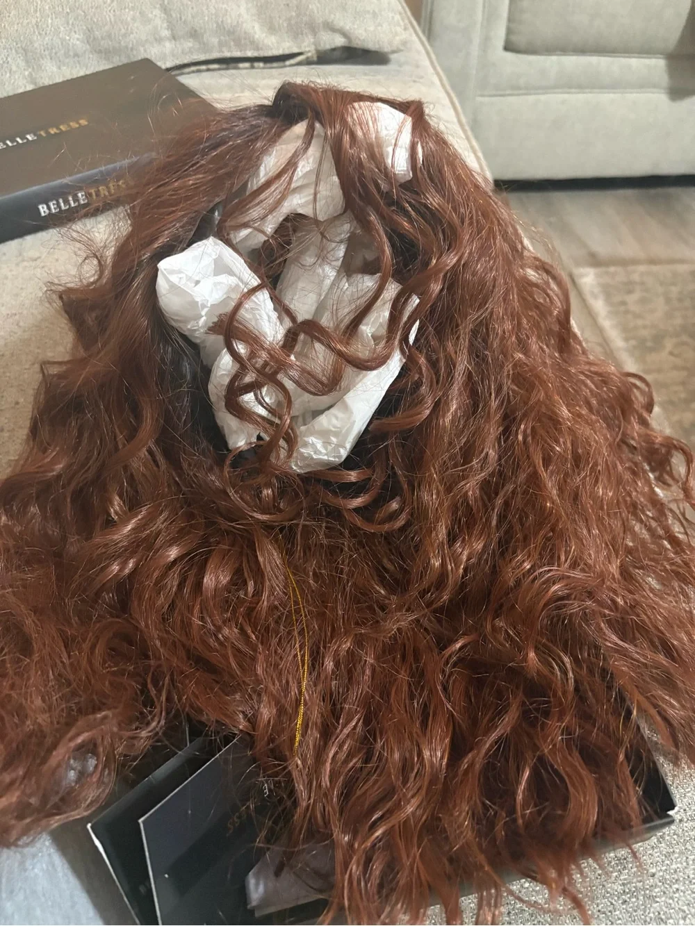 Belle Tress Cayenne with Ginger Root Hairpiece - Rich Auburn
